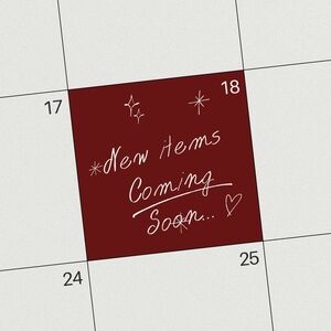 New Items Coming Soon Calendar Art
